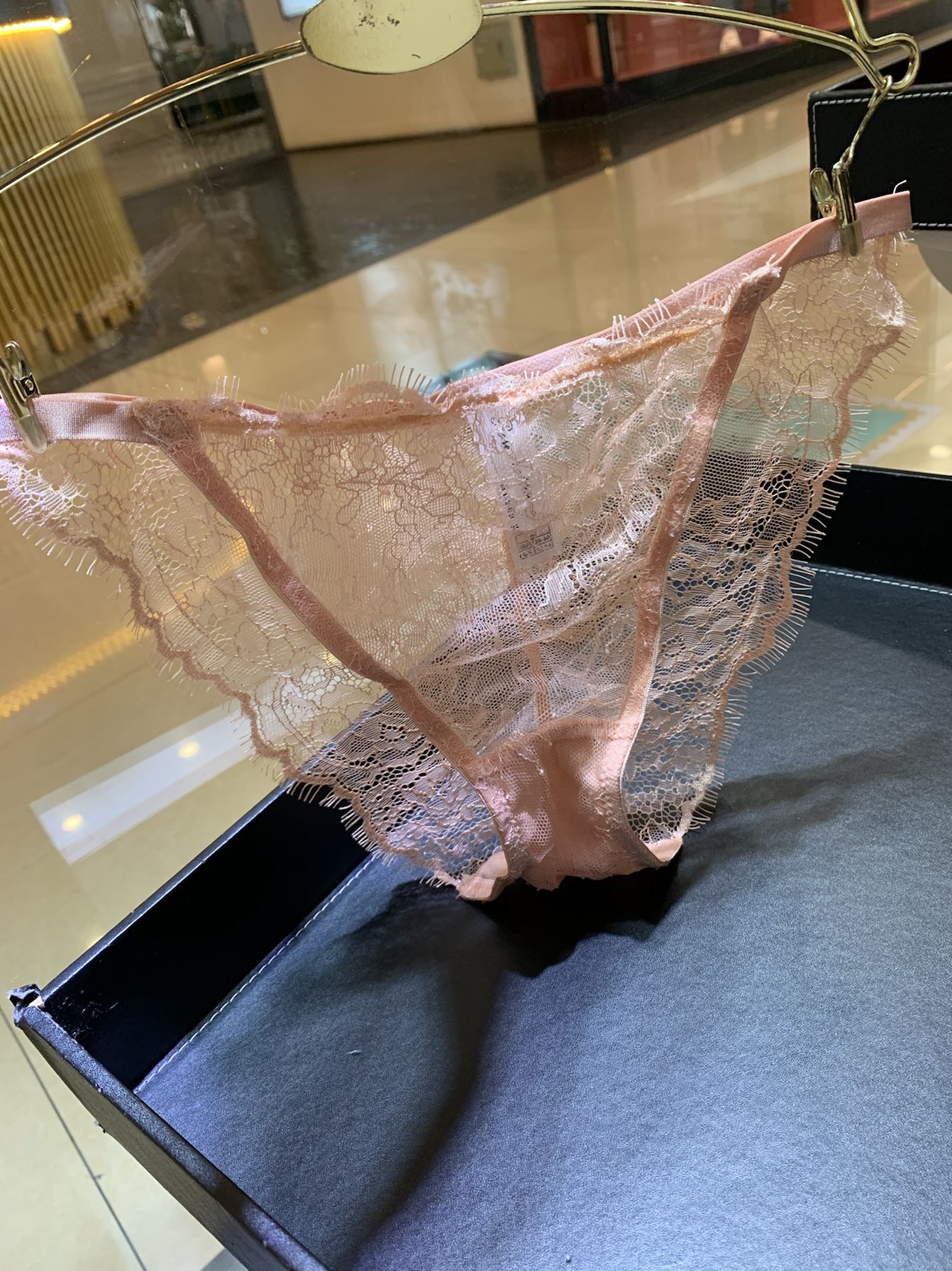 蕾丝透明三角性感火辣比基尼透视内裤内裤