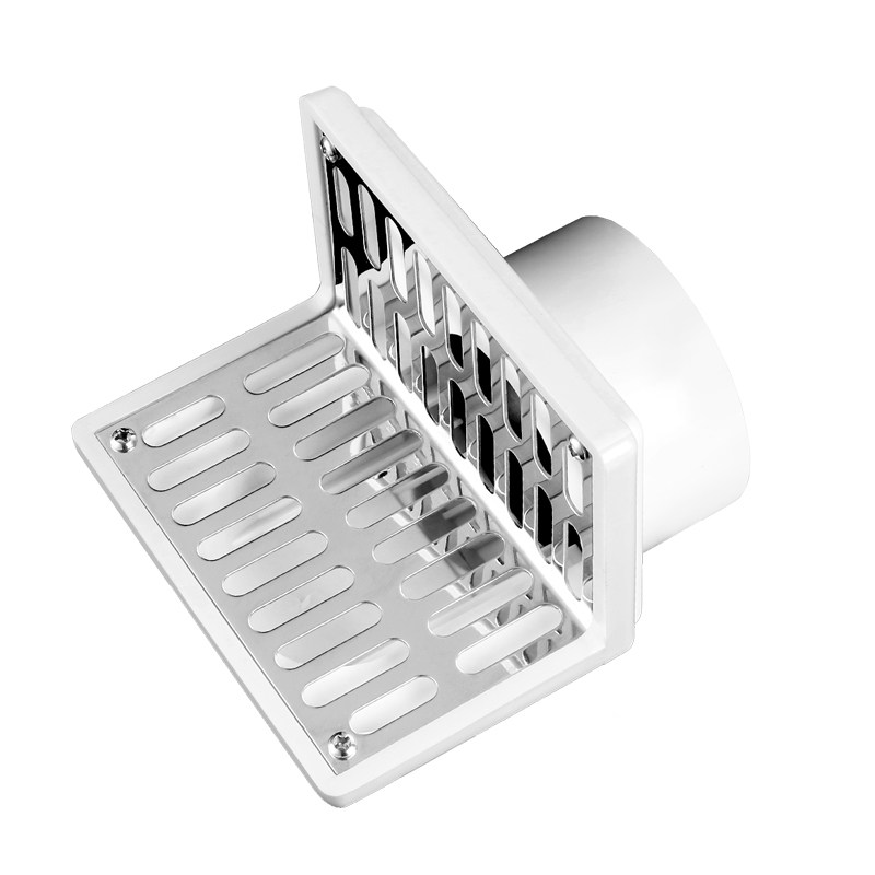 排水墙角地漏阳台侧面横排不锈钢面板条形镂空地漏