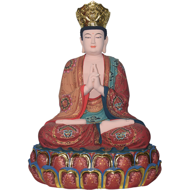 毗卢遮那佛木雕佛像大日如来佛像寺庙供奉定制摆件 迎善永安