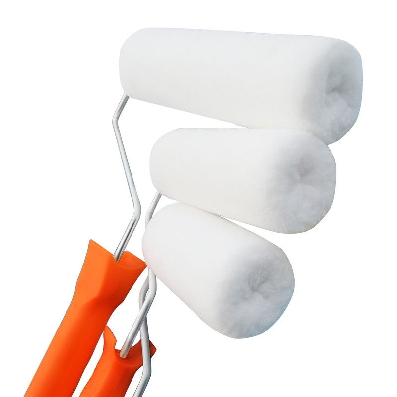 高弹丝细毛滚筒粉刷工具伸缩杆刷油漆地坪漆小滚筒刷