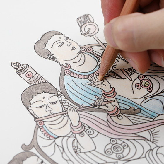 Dunhuang Mural Picture Books Of National Museum Of China: Decompression, Meditation, Painting, Copying Traditional Chinese Painting, Adult Painting, Cultural Creation, Coloring, Children's Chinese Classics, Ancient Style, Creativity, Gift Giving, Flagship Store 0 Foundation Dunhuang Mural Picture Books Of National Museum Of China: Decompression, Meditation, Painting, Copying Traditional Chinese Painting, Adult Painting, Cultural Creation, Coloring, Children's Chinese Classics, Ancient Style, Creativity, Gift Giving, Flagship Store 0 Foundation