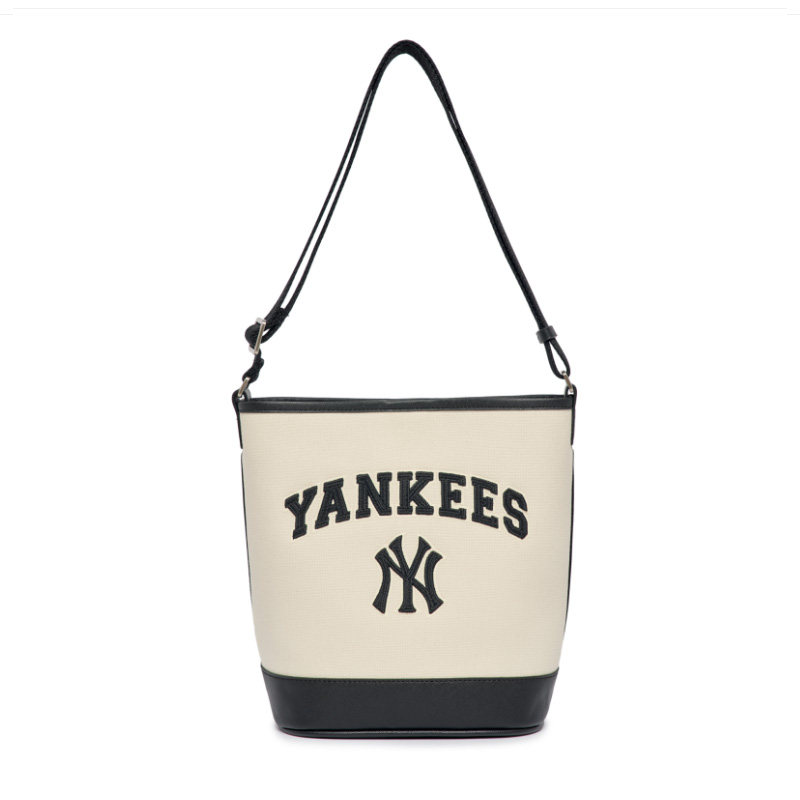 韩国专柜mlb正品水桶ny刺绣字母洋基队新款水桶包