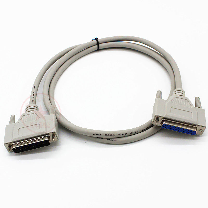 煌林全铜db25并口数据线连接线延长线针对15米数据线