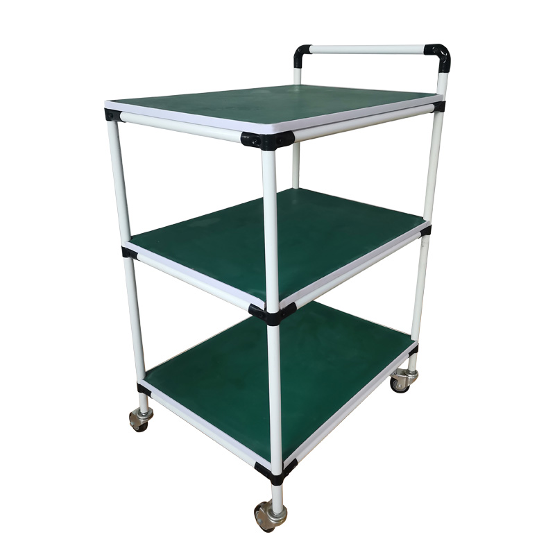 精益管防静电周转车手推车工厂车间物料货架移动线棒台车三层定制