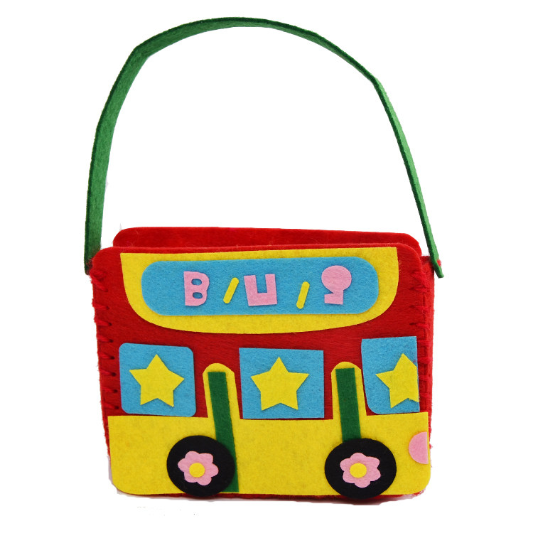 不织布免裁剪手工包包 儿童布艺diy制作材料包幼儿园小班亲子玩具