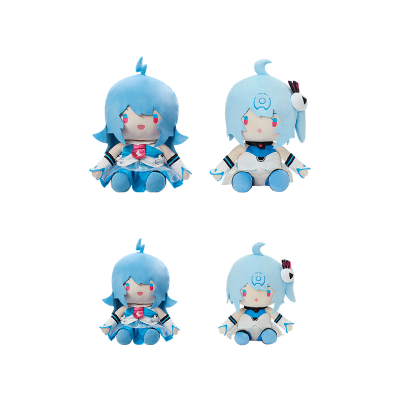 bilibili哔哩哔哩2233公式坐姿毛绒公仔刺绣fufuf玩偶动漫毛绒