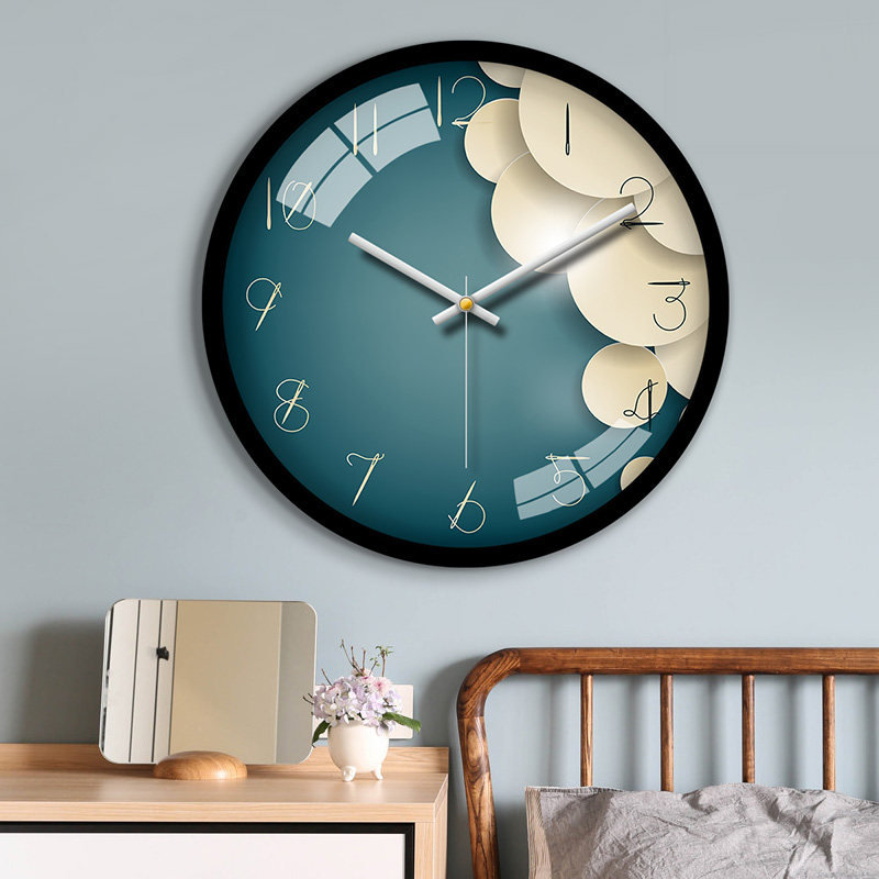 石英石英钟钟表挂钟客厅家用北欧创意挂表轻奢挂钟