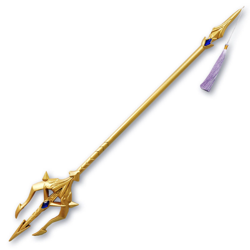 斗罗pu橡胶兵器唐三海神三叉戟一米大号大陆游戏