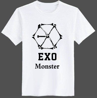 exo周边打歌应援男女短袖one正规lucky衣服t恤