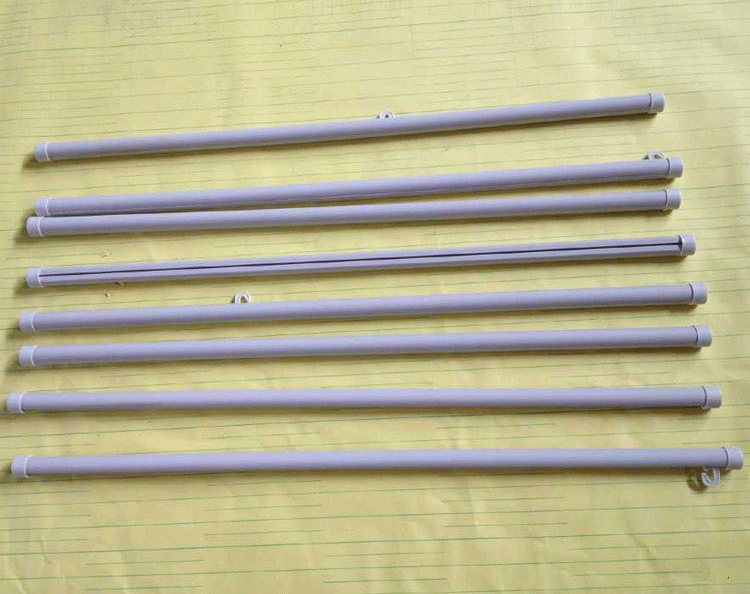 pvc塑料挂轴海报挂轴杆铝合金商场吊旗杆圆轴卷轴影楼夹画轴白色