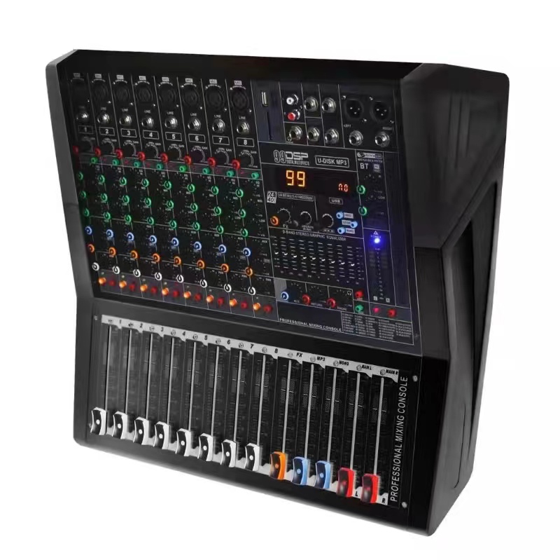 调音功放一体机多路大功率舞台婚庆演出会议工程调音台舞台