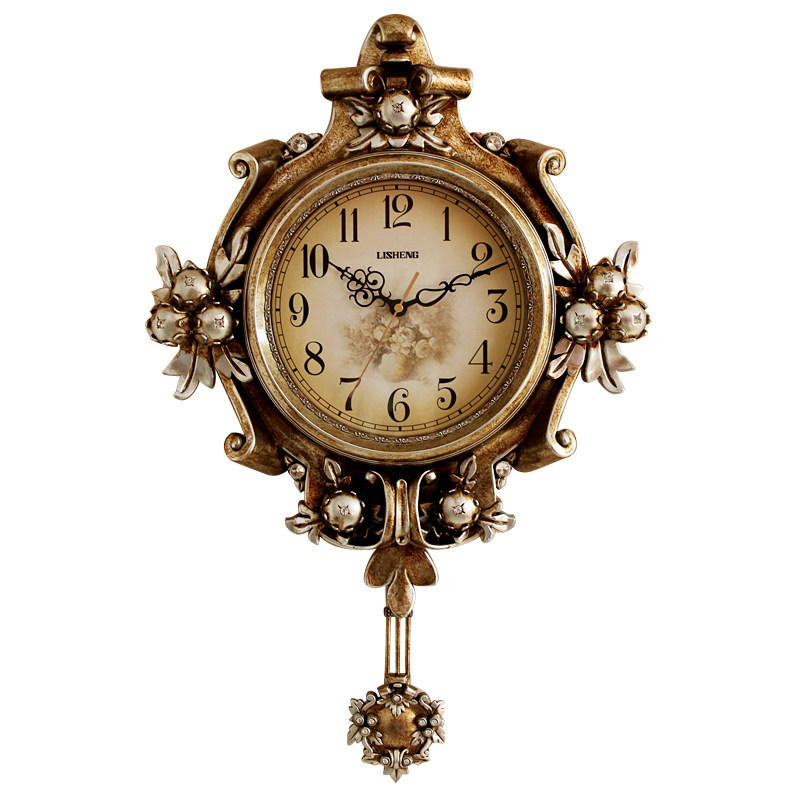 时钟挂钟客厅创意潮流欧式简约大气壁挂美式钟表复古怀旧家用挂表