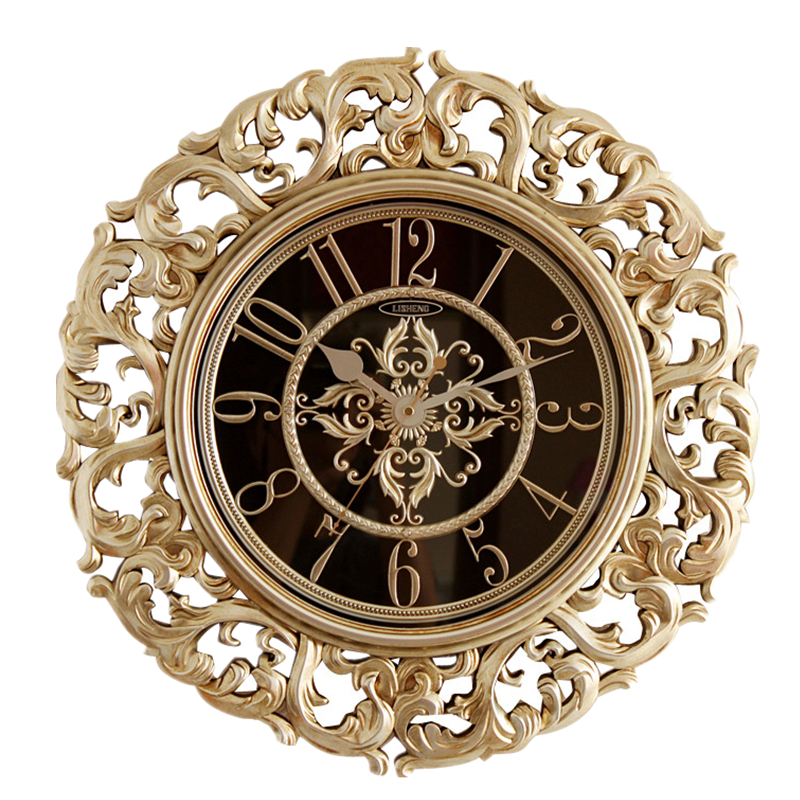 美式挂钟欧式客厅创意时钟现代简约静音挂表复古时尚家用大气钟表