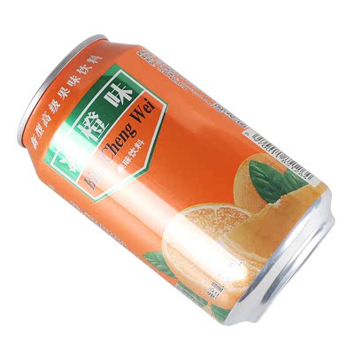 崂金泉冰橙味碳酸果味饮料汽水320ml*24罐听装整箱