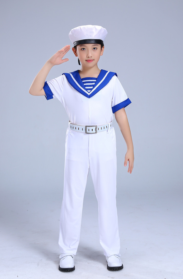 儿童小海军水手服男女中小学生学院风运动会合唱服水兵表演服套装