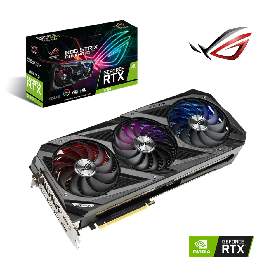 华硕rog猛禽rtx3090显卡o24ggaming电脑台式机主机显卡