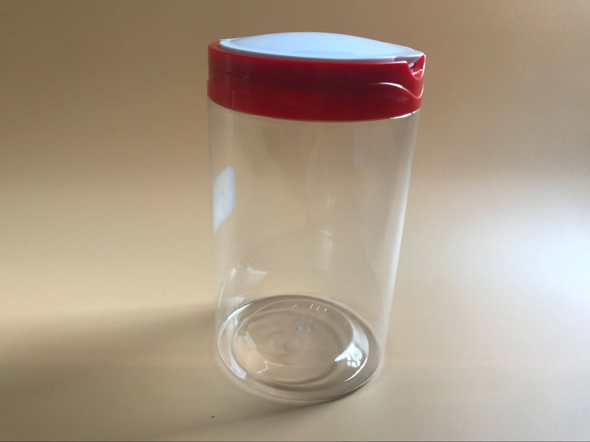 透明塑料易拉罐食品密封包装麻辣海鲜酱菜药粉密封罐