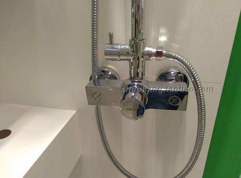 太阳能全铜恒温阀混水阀明装暗装淋浴器冷热温控恒温花洒套装