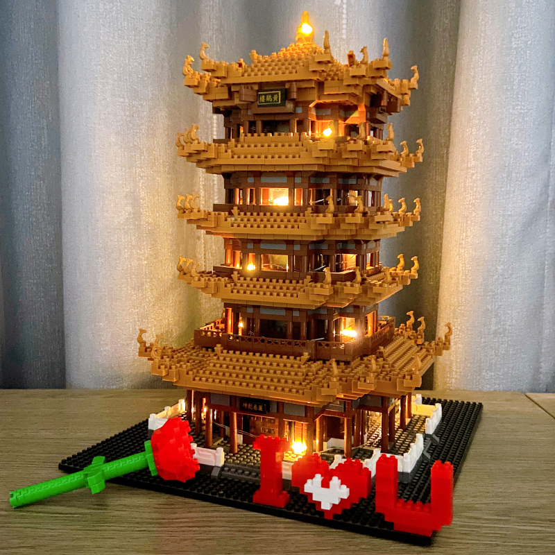 乐高积木中国风建筑系列拼装模型成年高难度3d立体拼图苏州园林