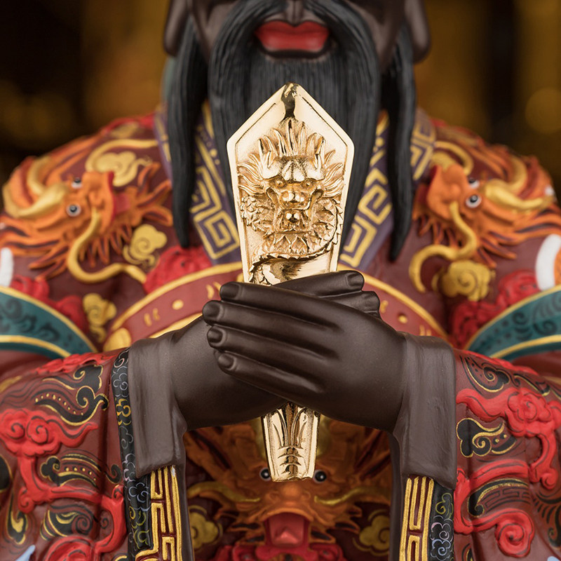 五爷佛像财神爷龙王广济五台山供奉台湾盛凡彩绘摆件