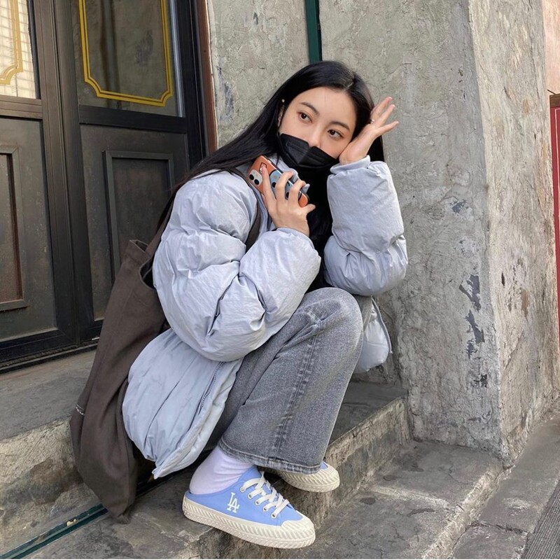 韩国mlb21春夏新款女子饼干鞋泫雅同款一脚脚蹬运动休闲鞋