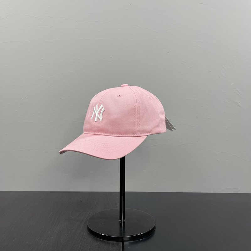 韩国mlb硬顶小标经典棒球帽男女ny洋基弯檐运动帽