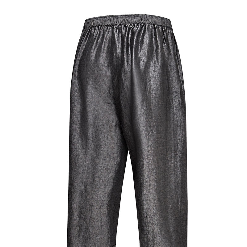 中老年男士唐装裤子夏季真丝桑蚕丝绸香云男装民族服装