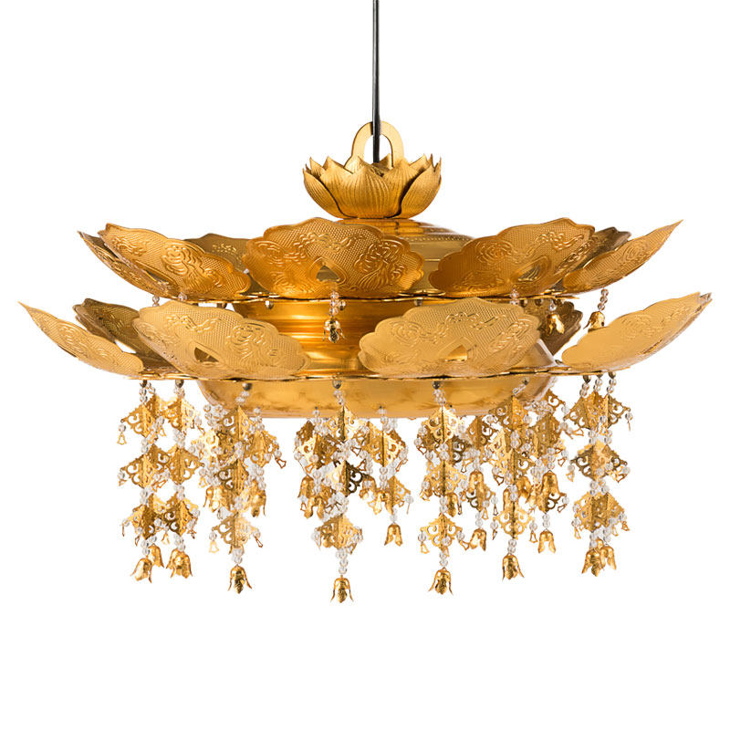佛具灯饰金宝盖灯璎珞莲花宝盖敦煌飞天天伞荷花灯