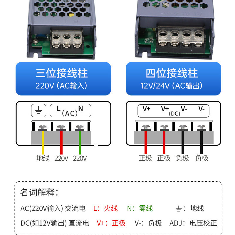 led线形灯带磁吸灯灯灯箱变压器12v24v48v长条开关电源led开关电源