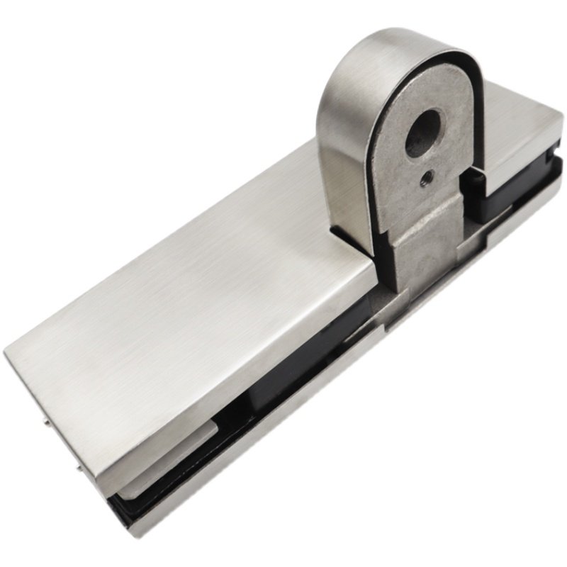 国标通用无框玻璃门偏心上下夹偏芯门180度开地门夹