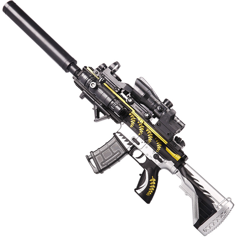 五爪金龙m416皮肤满配黄金枪电动连发水弹手自一体玩具男孩枪仿真