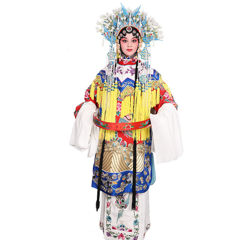 戏曲服装舞台演出杨贵妃凤袍 京剧贵妃醉酒戏服 软绉梅派镶边女蟒