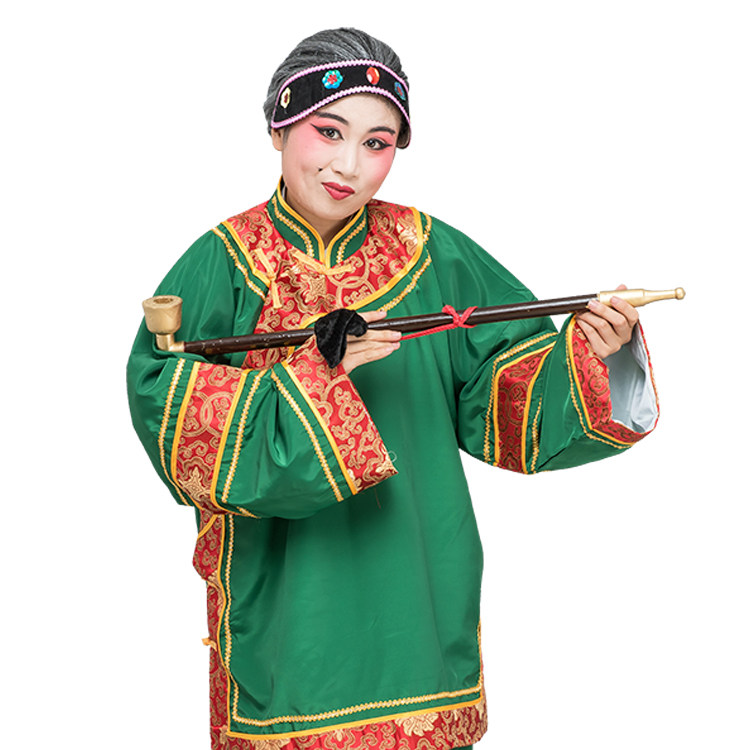 戏曲服装 老太太老奶奶衣服老旦彩旦丑婆媒婆演出服装 古装 媒婆服装