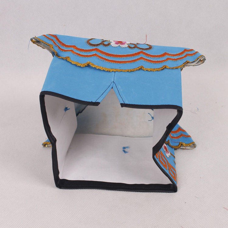 戏曲戏剧头饰丑生帽子四愣斗四角帽小丑丑角四方民族服装