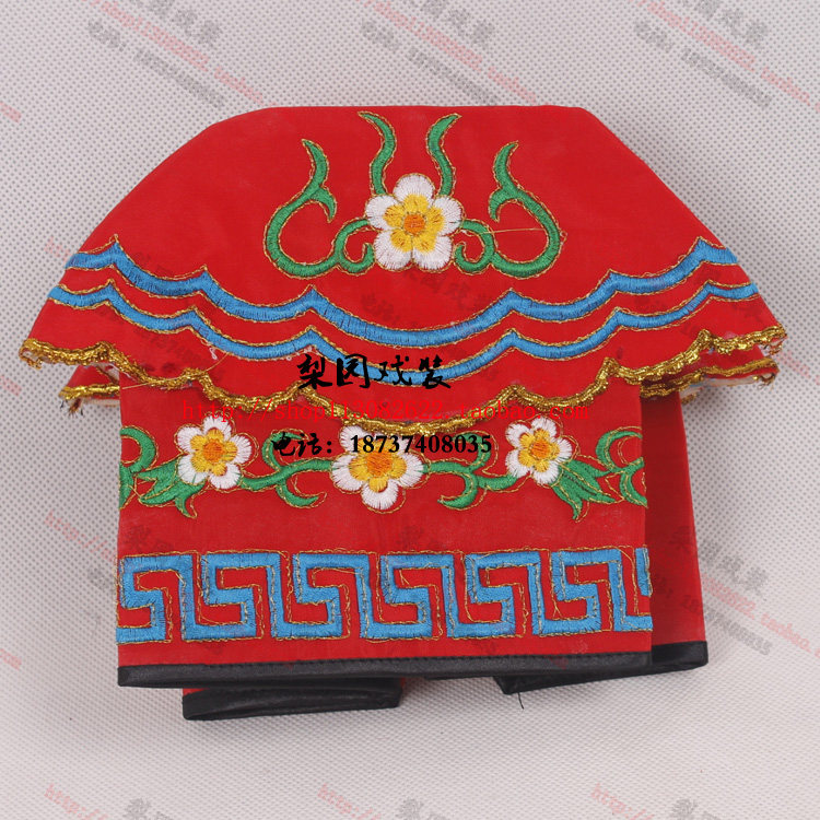 戏曲戏剧头饰丑生帽子四愣斗四角帽小丑丑角四方民族服装