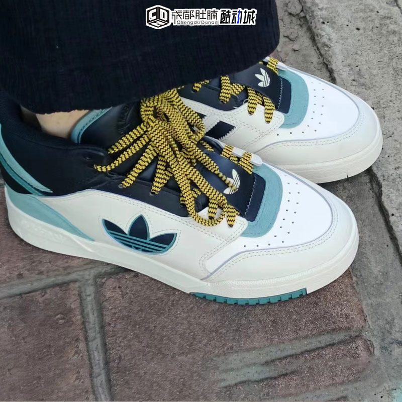 adidas三叶草dropstep男女运动高帮潮流休闲鞋板鞋板鞋