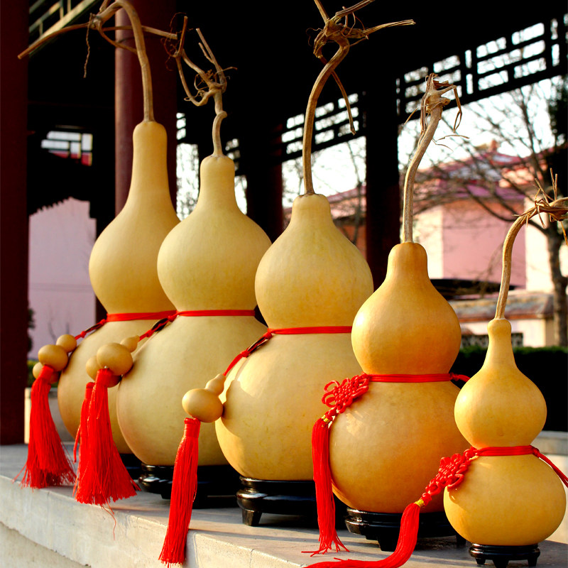 特大葫芦挂件摆件镇宅化煞招财文玩小手捻天然酒葫芦艾灸龙头木质
