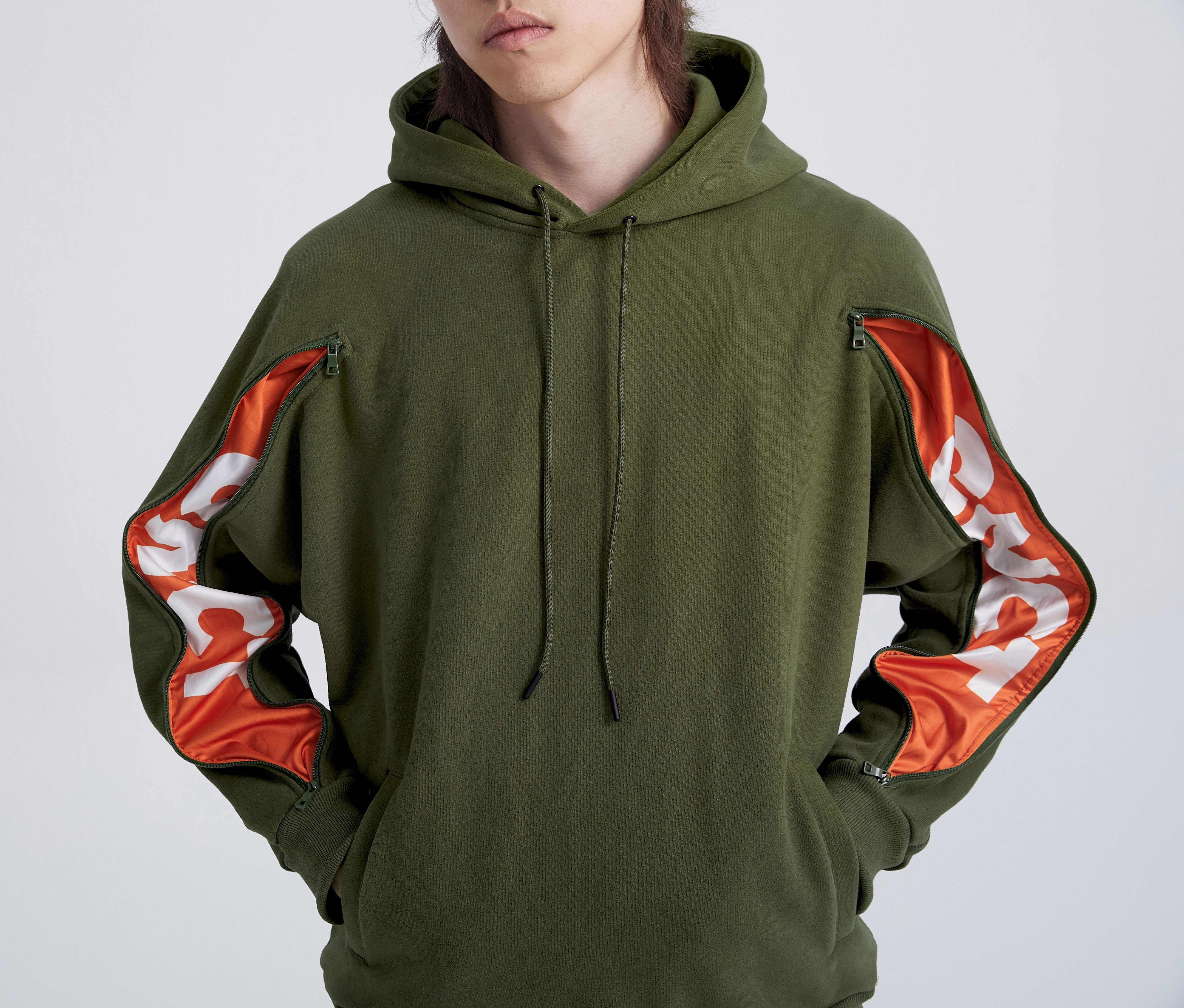 onct2019fw拉链情侣加厚印花logo麒麟双臂秋冬经典运动卫衣