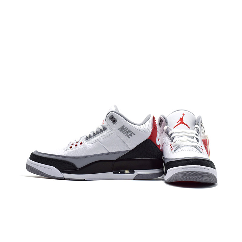 air jordan tinker aj3手稿白水泥篮球鞋男aq3835-160