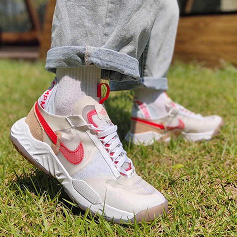 耐克airjordandeltabreathe白红减震透气运动跑鞋跑步鞋