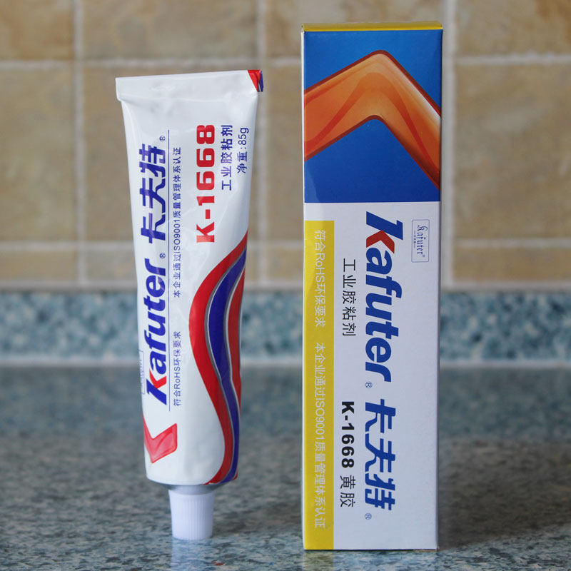 卡夫特k1668黄胶电子阻燃胶粘剂螺丝固定防松标识紧固胶200r红胶
