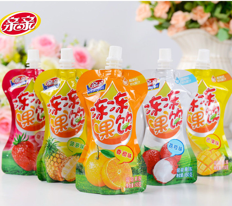 亲亲冻冻吸吸果冻150g9支