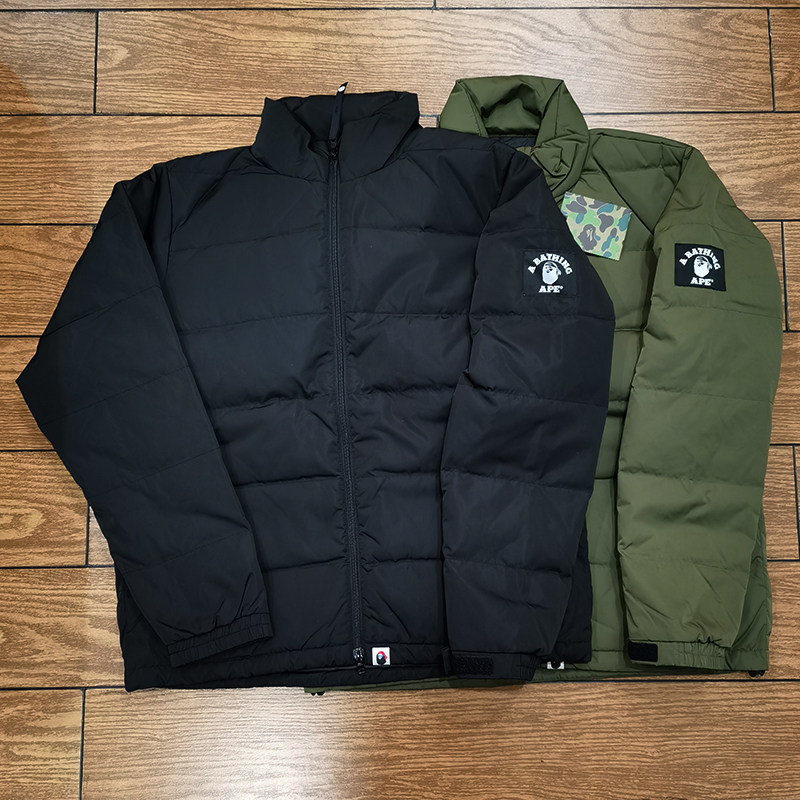 折扣男女外套袖标猿人头限定海盗女款羽绒服现货羽绒服