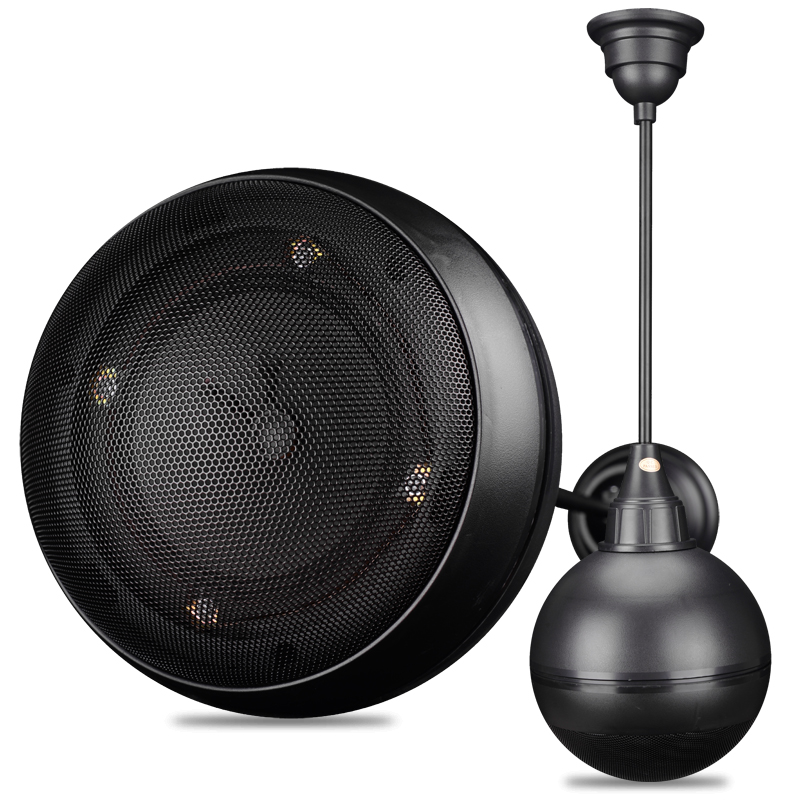 康芝a646吊球悬挂杆式棚上音响店面用商用背景音乐挂壁广播壁挂 吊顶