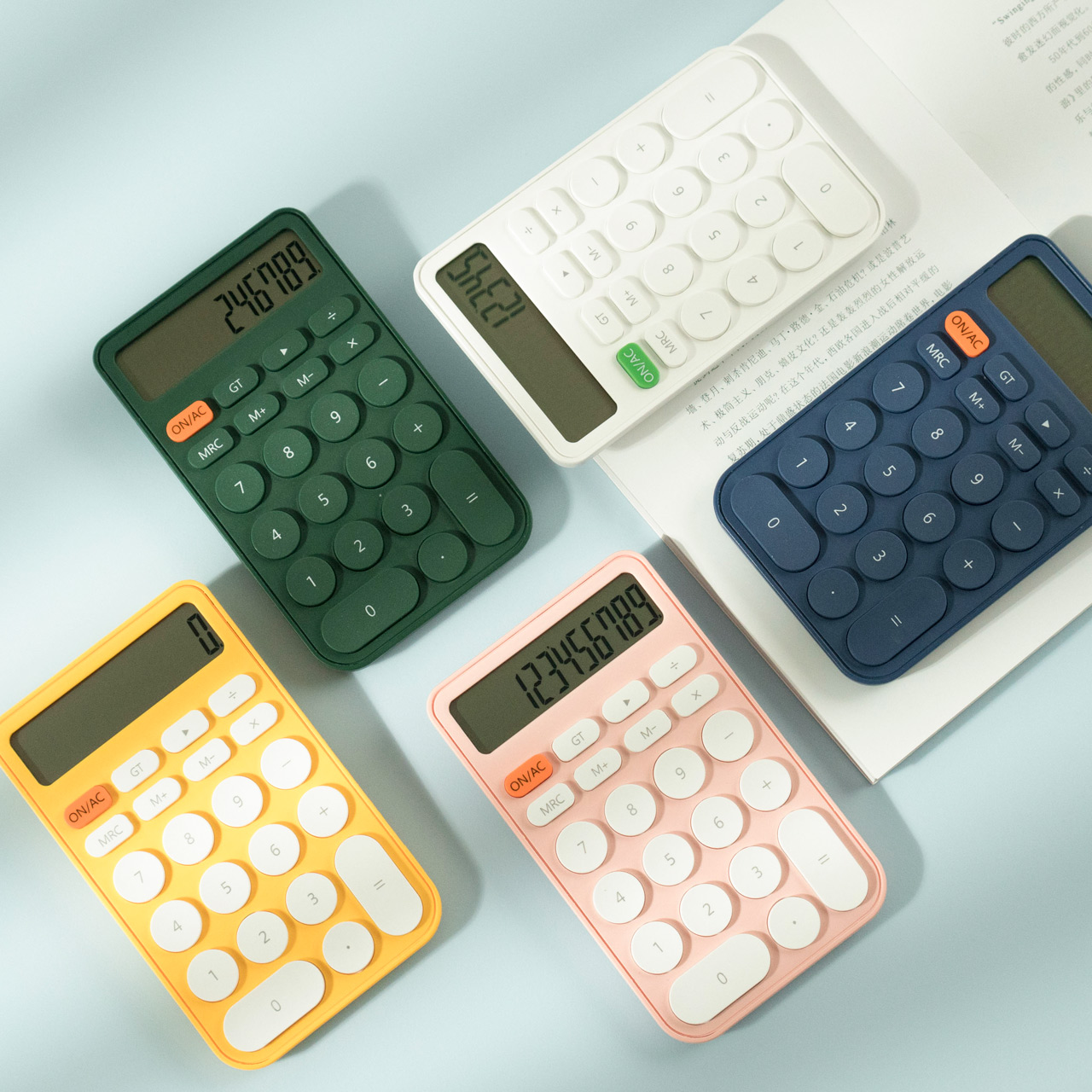 办公计算机简约多功能计算迷你太阳能随身携带小型微型计算器