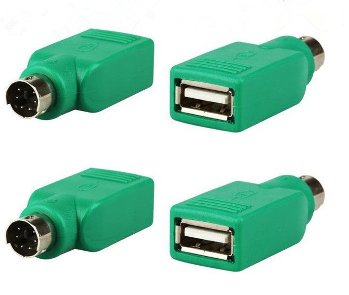 ps2usb转接头公转公圆头鼠标键盘接口转换器转接头