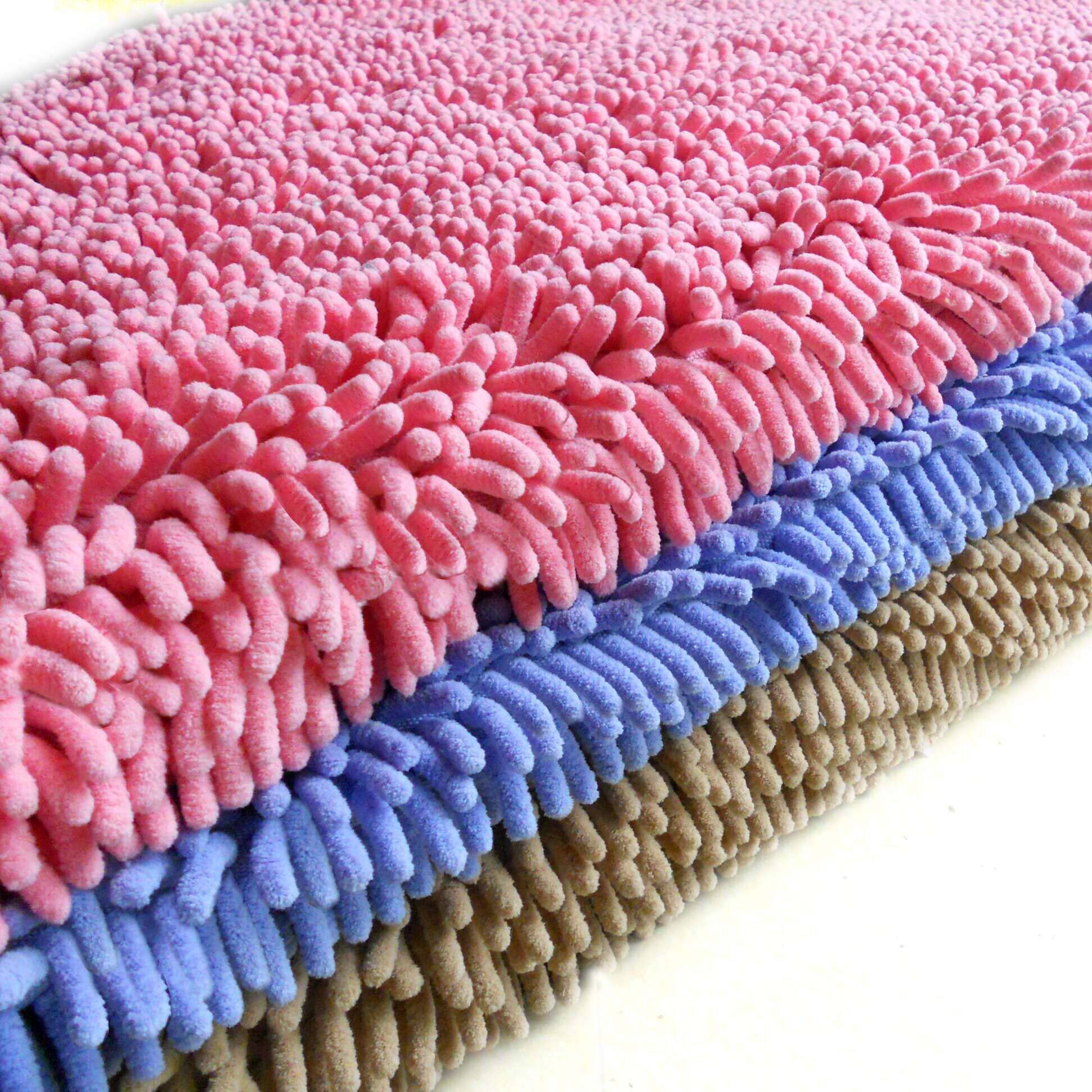 雪尼尔地垫卫生间浴室门口吸水防滑垫家用卧室进门地毯脚垫地毯