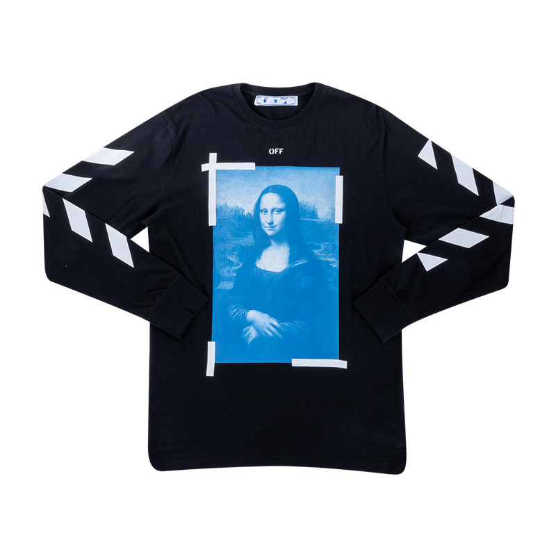 off-white蒙娜丽莎箭头全棉长袖t恤男士21年春季新款