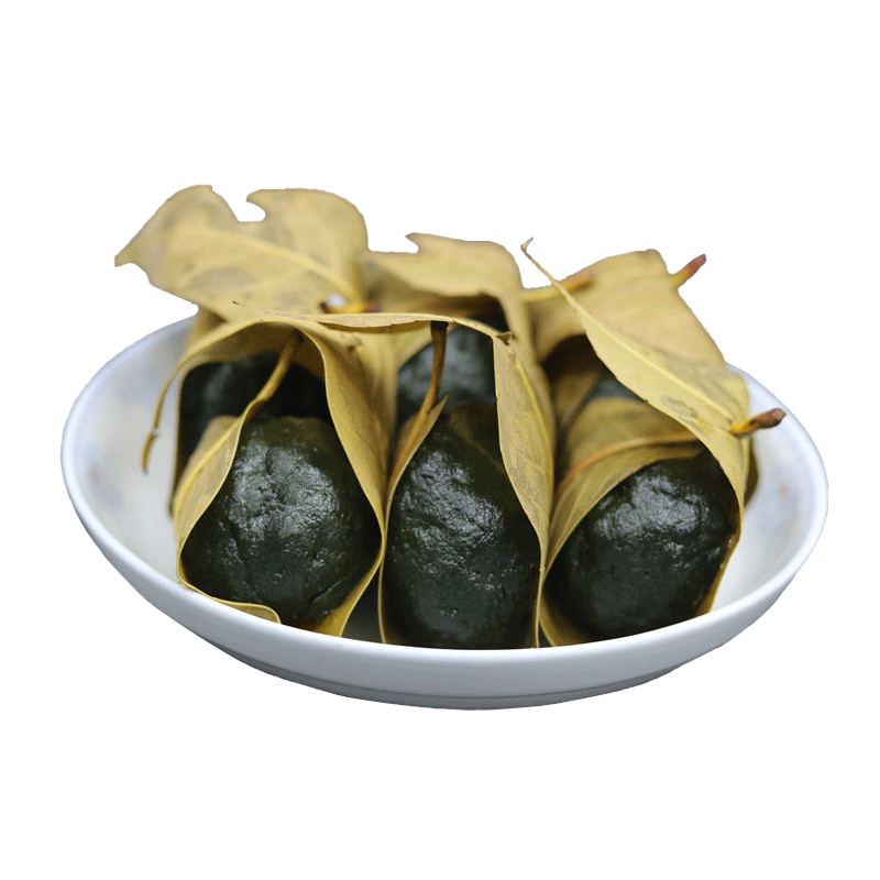 粑粑湘西腊肉豆粉甜馅湖南野生蒿草团子清明年糕