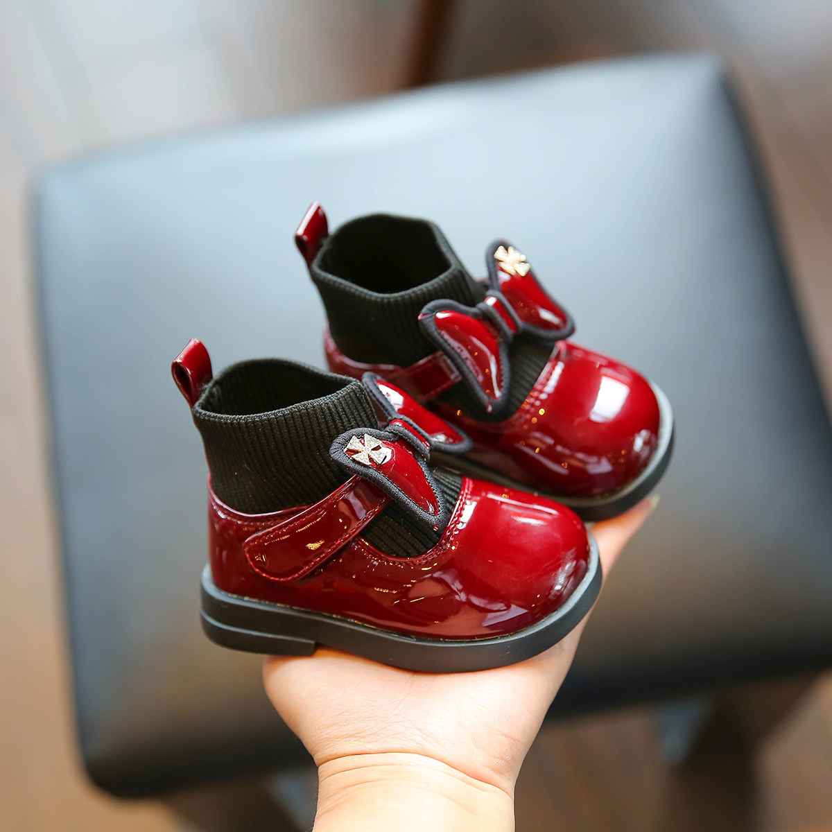 两岁鞋子子女靴子婴儿女童宝宝小女短靴幼儿学步鞋